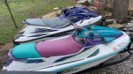 Jetskis with double trailer