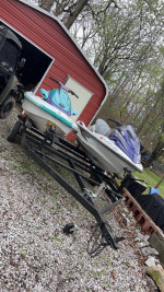 Jetskis with double trailer