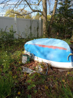 Fiberglass dinghy