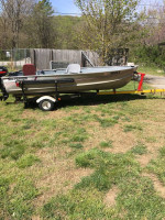 Fishing  boat, motor, trailer