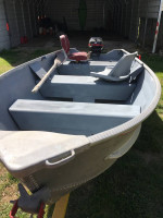 Fishing  boat, motor, trailer
