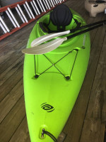 Kayak with paddle