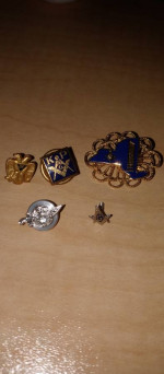 Vintage Small Freemason jewelry pieces