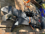 1975 mercury 65 HP outboard with controls