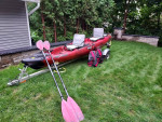 Jackson "Big Tuna" Kayak, with trailer