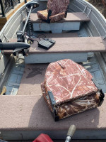 BOAT/TRAILER/TROLLING MOTOR AND 2 MOTORS