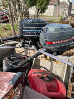 BOAT/TRAILER/TROLLING MOTOR AND 2 MOTORS