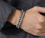 BRACELET - Men's Thick Stainless Steel Miami Cuban Link Bracelet - NEW