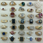 18k 14k 10k Solid Gold with Stamps Collection of Men's & Lady's Rings
