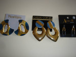 ***Vintage Retro 80's Chunky Post Back Earrings***