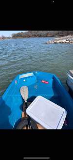 Boat with motor