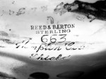Vintage REED & BARTON No. 663 Hampton Court Shield Sterling Silver Set