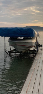 Boat lift w/ motor & Canopy
