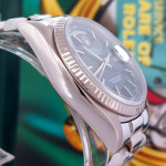 ROLEX Day-Date 18k White Gold Blue 36mm Watch - M18039 Paper Box Card