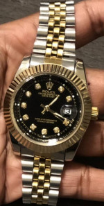 Silver Rolex Oyster Perpetual DateJust Watch