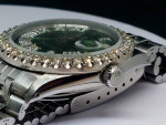 ROLEX Datejust Real Diamond Bezel Emerald Color Green Roman Dial 36mm