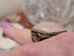 Gorgeous Rose Quartz Sterling Silver Ring