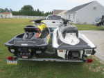 2 SEA DOO JET SKIS WITH TRAILER
