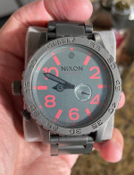Vintage Nixon 51-30 Gunmetal Red Letter Version Men's Watch Limited