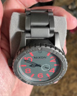 Vintage Nixon 51-30 Gunmetal Red Letter Version Men's Watch Limited