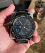 Men’s Nixon 51-30 Watch Black / Black Chronograph 300M