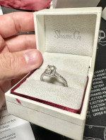 14k White Gold Engagement Ring