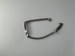Vintage Silver Tone 1960's 8" ID Bracelet Tassel