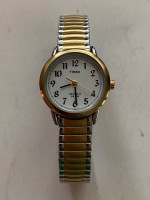 Vintage Timex Indiglo Steel Womens Wrist Watch Gold Tone WR30M Needs B