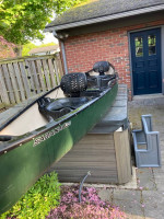 Old Town Saranac 160 Canoe & Thule Brackets