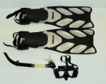 New - Genesis Scuba Fins, Goggles & Breathing Tube