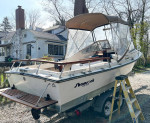 Shamrock 20’ Fishing Boat - Walk-Thru - Inboard - Keel Drive - Galvani