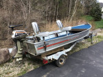 Aluminum Boat with Trailer