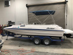 2002 Godfrey Hurricane GS201 Deck Boat Mercruiser 4.3 & Trailer