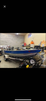 1986 16ft lund and trailer!