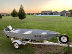 14 Ft Aluminum Boat & Motor