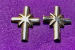 Vintage (but never worn) Silver Cross Earrings