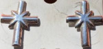 Vintage (but never worn) Silver Cross Earrings