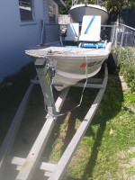 14' Sears Gamefisher w 10hp Toshiba w trailer