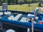 LOOK! VERY NICE 14 FT. WIDE ALUMINUM BOAT!