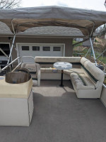20ft Pontoon 40hp honda with karavan bunk trailer