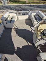 20ft Pontoon 40hp honda with karavan bunk trailer