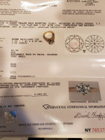 18K YG NATURAL 1.5CT SOLITARE IGI CERTIFIED WITH 14K DIAMOND BAND ATTACHED