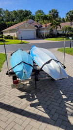 2 Kayaks, Trailer and Accessories Package