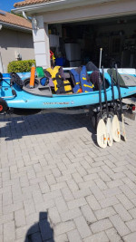 2 Kayaks, Trailer and Accessories Package