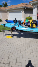 2 Kayaks, Trailer and Accessories Package