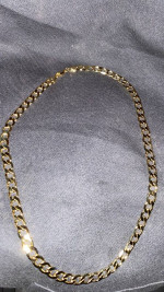 New 14k Solid Gold Link Necklace
