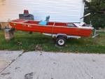 1984 COLEMAN CRAWDAD MODEL 5931 11’ JON BOAT & 1970 LONG TRAILER CO. B