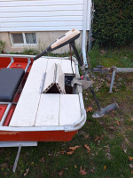 1984 COLEMAN CRAWDAD MODEL 5931 11’ JON BOAT & 1970 LONG TRAILER CO. B