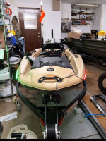 Kayak with trolling motor and Trailer