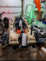 Kayak with trolling motor and Trailer